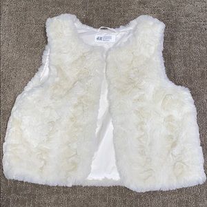 H&M faux fur vest